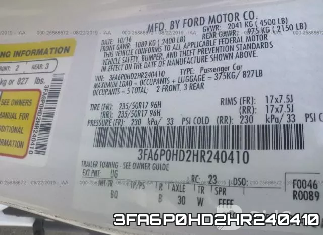 3FA6P0HD2HR240410 фото 9