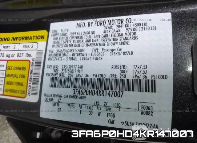3FA6P0HD4KR147007 фото 10