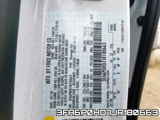 3FA6P0HD7JR180663 фото 2