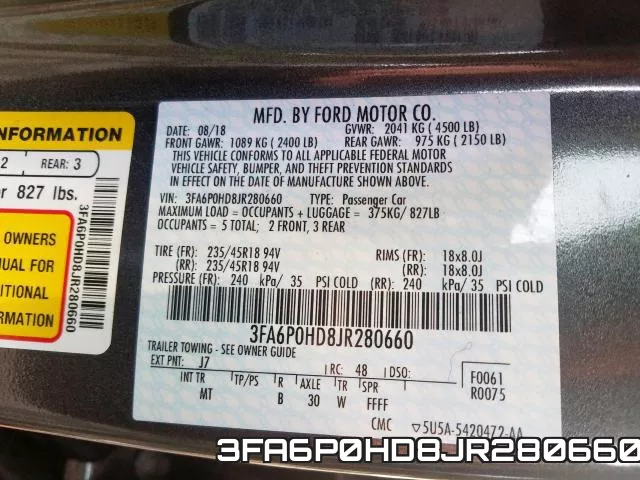 3FA6P0HD8JR280660 фото 2