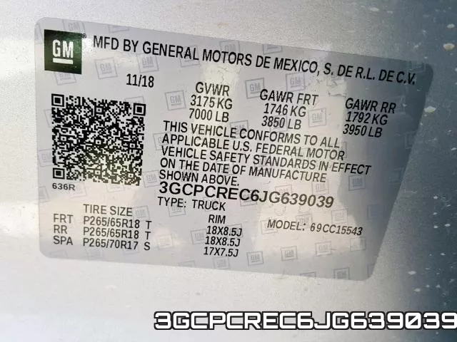 3GCPCREC6JG639039 фото 2