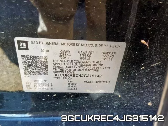 3GCUKREC4JG315142 фото 2