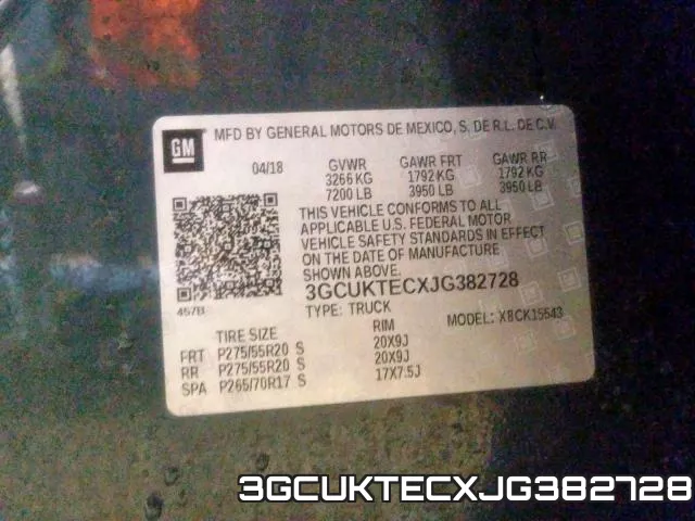 3GCUKTECXJG382728 фото 2