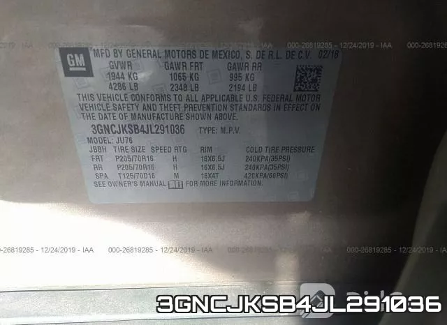 3GNCJKSB4JL291036 фото 10