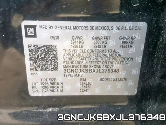 3GNCJKSBXJL376348 фото 2