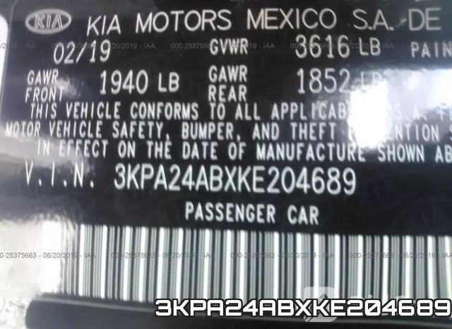 3KPA24ABXKE204689 фото 9