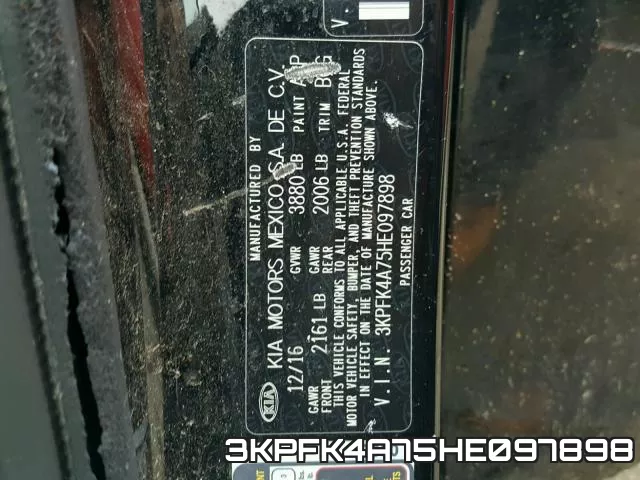 3KPFK4A75HE097898 фото 2