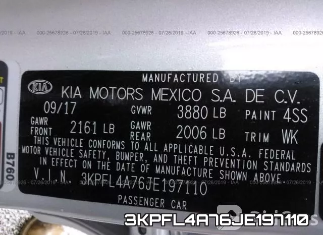 3KPFL4A76JE197110 фото 9