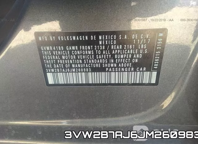 3VW2B7AJ6JM260983 фото 9