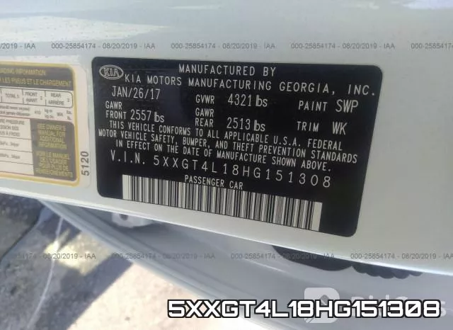 5XXGT4L18HG151308 фото 9