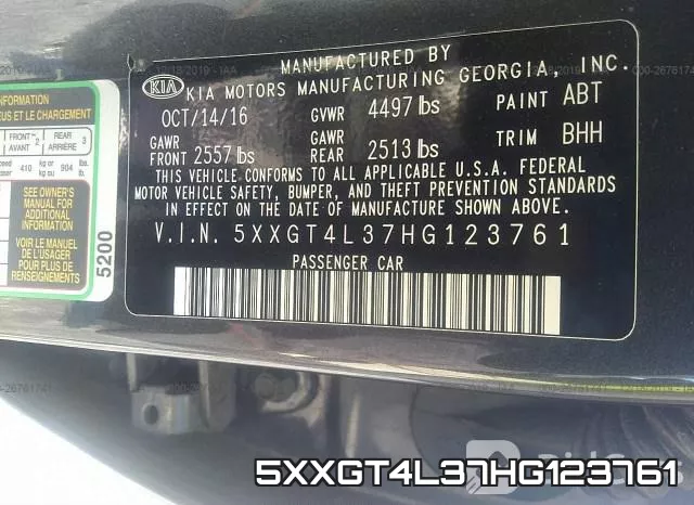 5XXGT4L37HG123761 фото 8