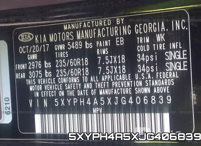 5XYPH4A5XJG406839 фото 9