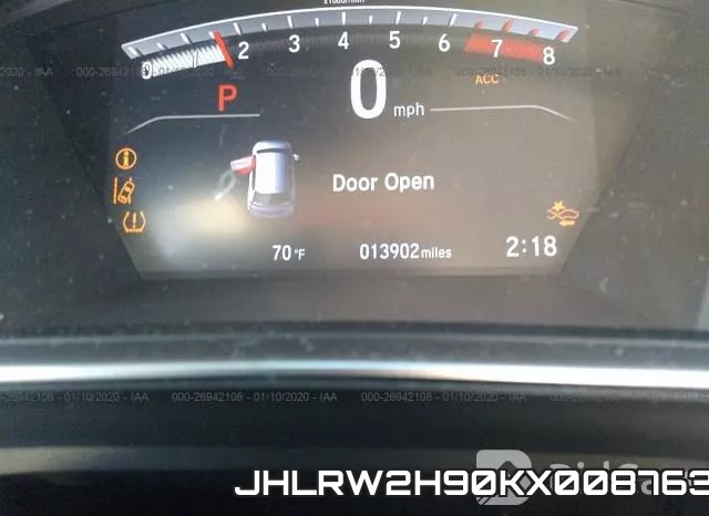 JHLRW2H90KX008763 фото 8