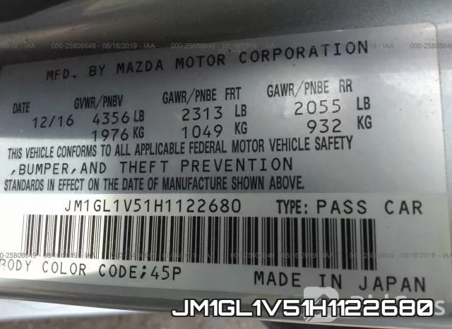 JM1GL1V51H1122680 фото 10