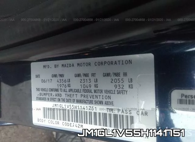 JM1GL1V55H1141751 фото 7