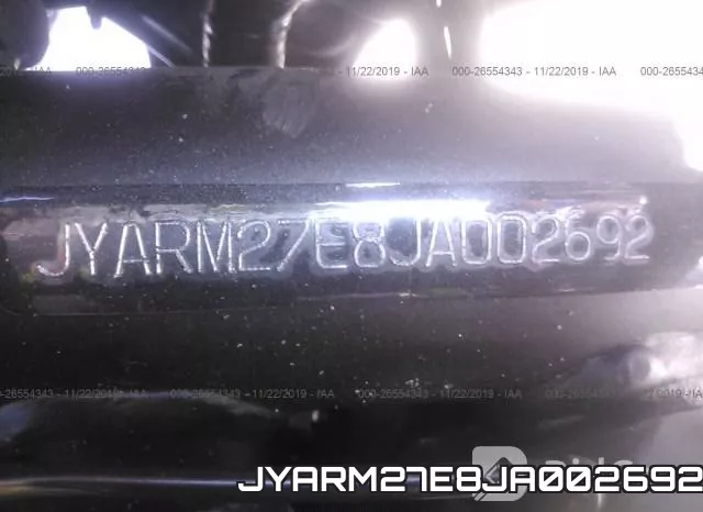JYARM27E8JA002692 фото 2