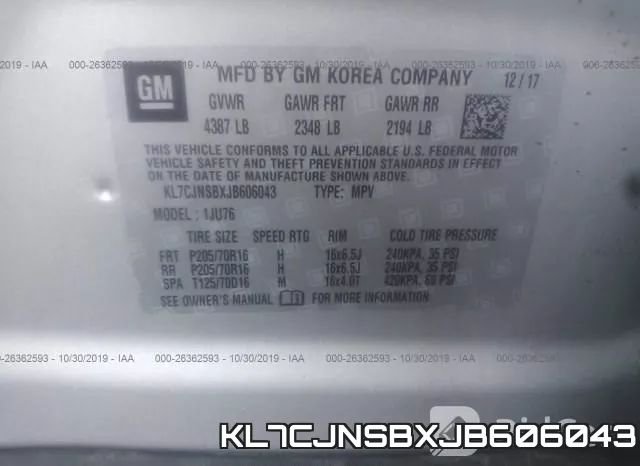 KL7CJNSBXJB606043 фото 8