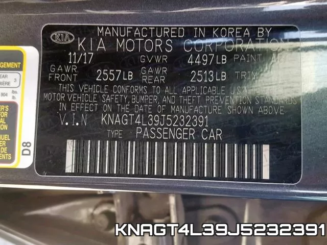 KNAGT4L39J5232391 фото 2