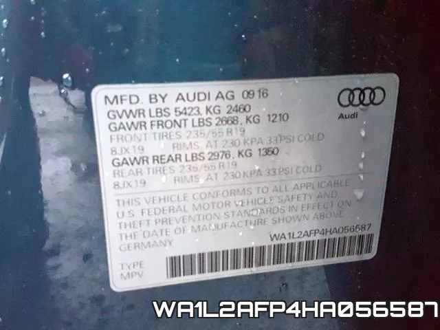 WA1L2AFP4HA056587 фото 2