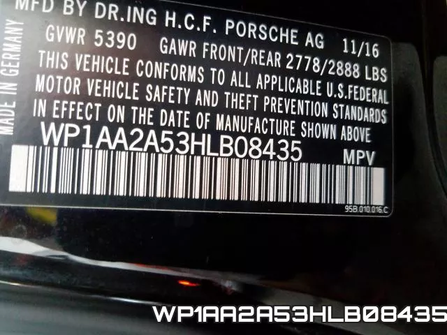 WP1AA2A53HLB08435 фото 2