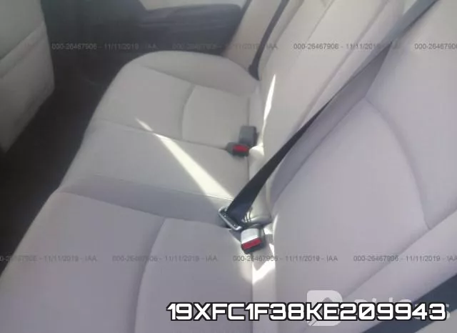 19XFC1F38KE209943 фото 8