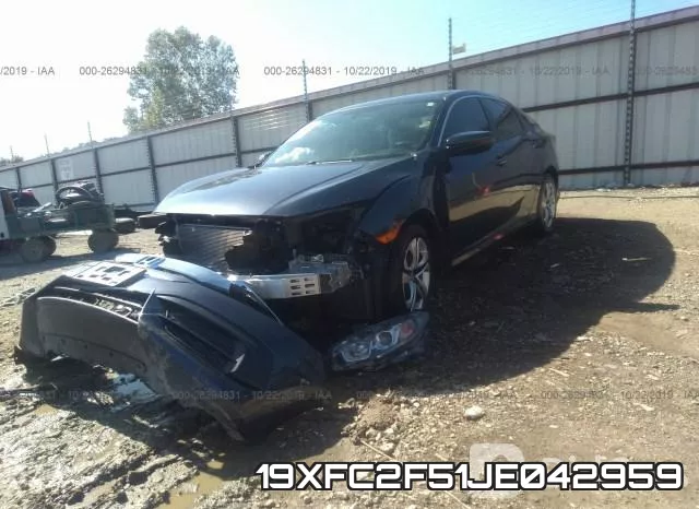 19XFC2F51JE042959 фото 2