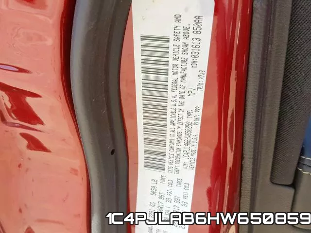1C4PJLAB6HW650859 фото 2