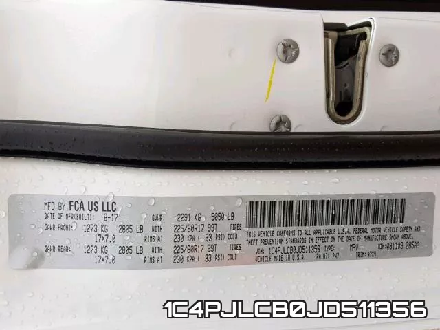 1C4PJLCB0JD511356 фото 2