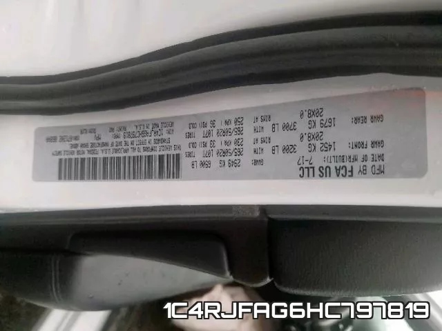 1C4RJFAG6HC797819 фото 2