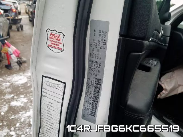 1C4RJFBG6KC665519 фото 2