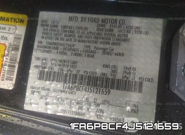 1FA6P8CF4J5121659 фото 8