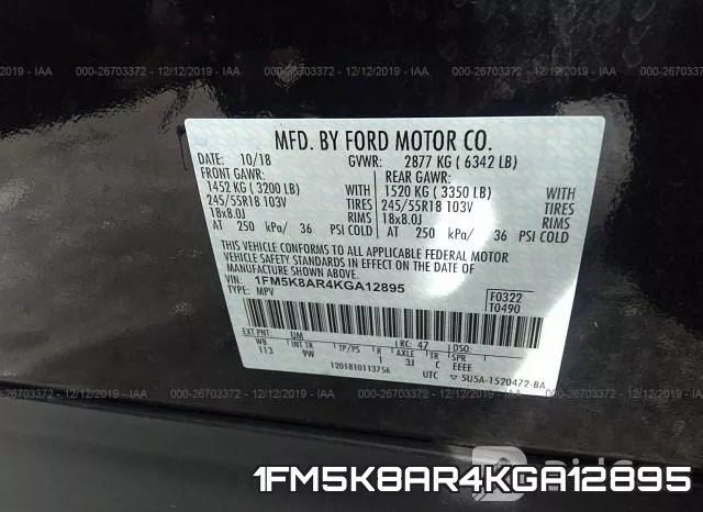 1FM5K8AR4KGA12895 фото 9