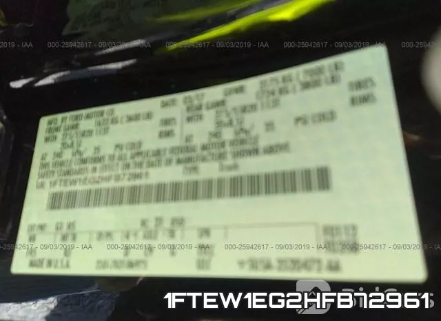 1FTEW1EG2HFB72961 фото 9