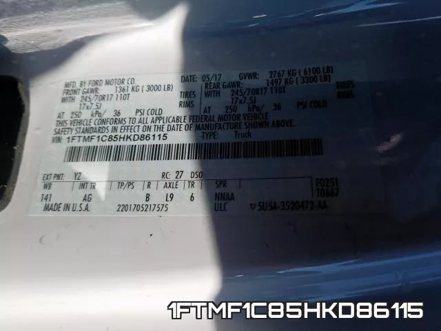1FTMF1C85HKD86115 фото 2