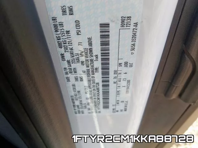 1FTYR2CM1KKA88728 фото 2