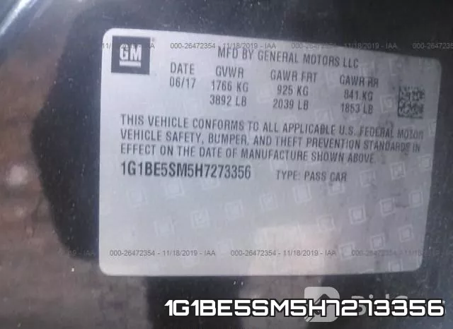 1G1BE5SM5H7273356 фото 10