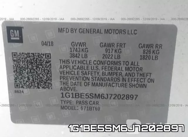 1G1BE5SM6J7202897 фото 9