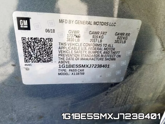 1G1BE5SMXJ7238401 фото 2