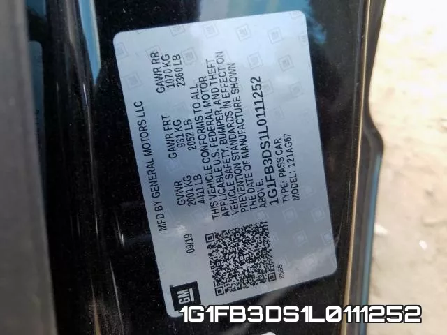 1G1FB3DS1L0111252 фото 2