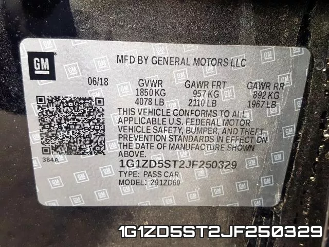 1G1ZD5ST2JF250329 фото 2