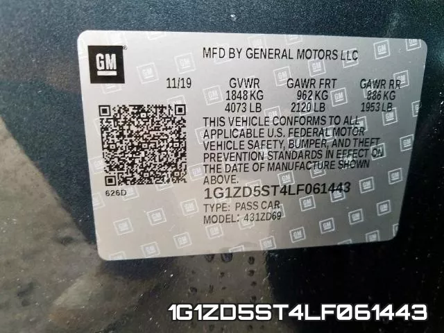 1G1ZD5ST4LF061443 фото 2