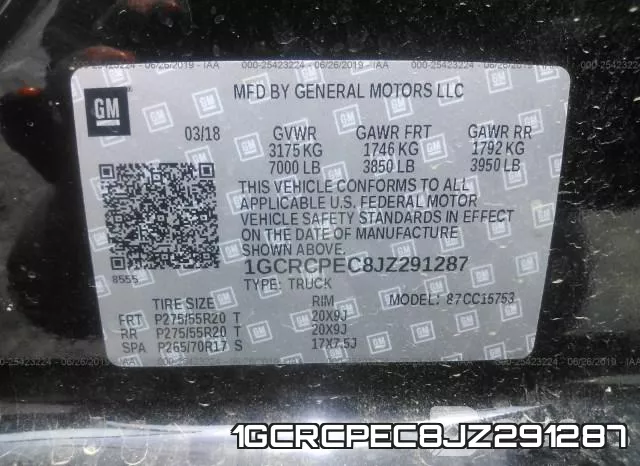 1GCRCPEC8JZ291287 фото 10