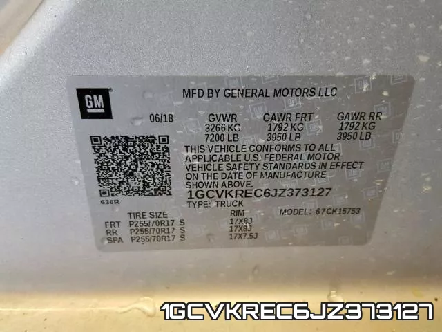 1GCVKREC6JZ373127 фото 2