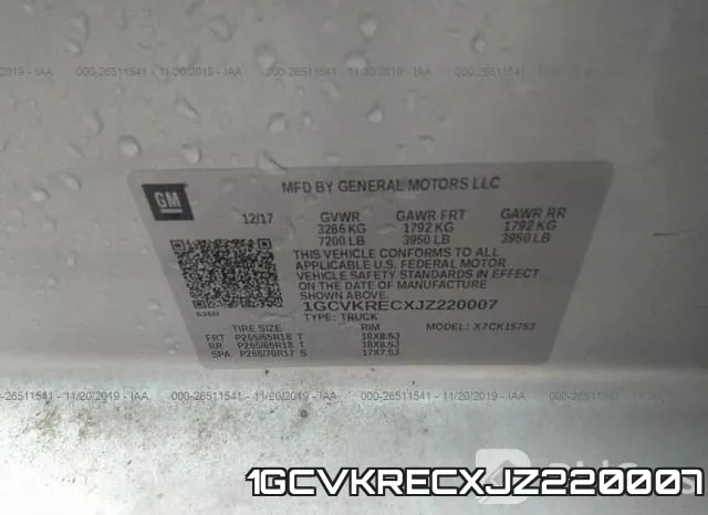 1GCVKRECXJZ220007 фото 10