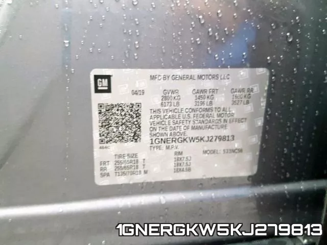 1GNERGKW5KJ279813 фото 2