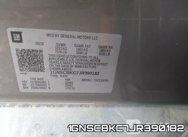 1GNSCBKC7JR390182 фото 9