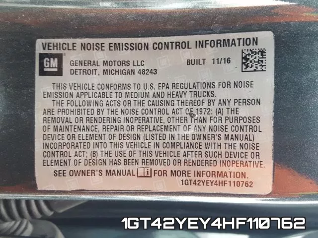 1GT42YEY4HF110762 фото 2