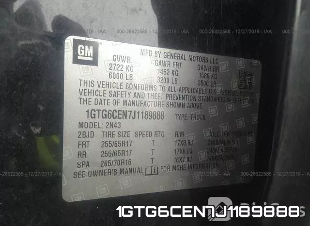 1GTG6CEN7J1189888 фото 9