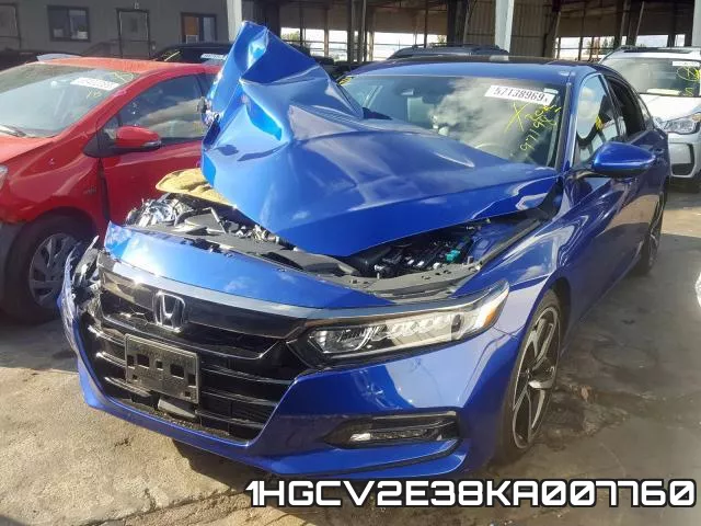 1HGCV2E38KA007760 фото 3
