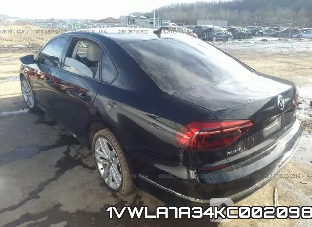 1VWLA7A34KC002098 фото 4